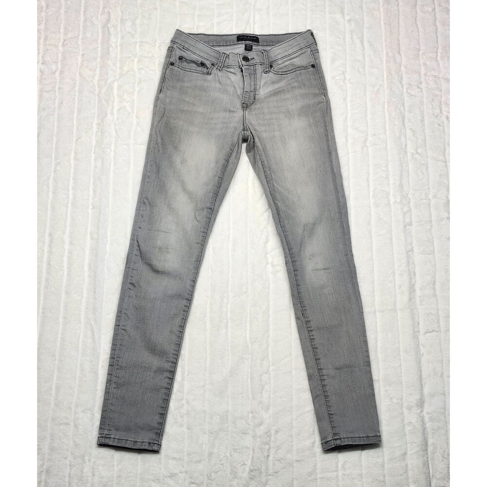 Banana Republic Sculpt Skinny Jeans Womens 25/0 Gray Denim Stretch Low Rise